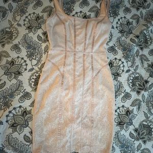 Blush pink cocktail dress